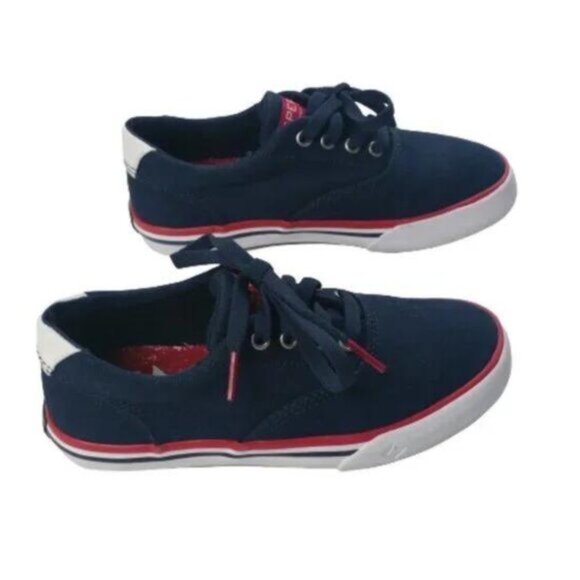 Sperry Boys Striper II Canvas Sneakers Size 13 - Picture 3 of 9